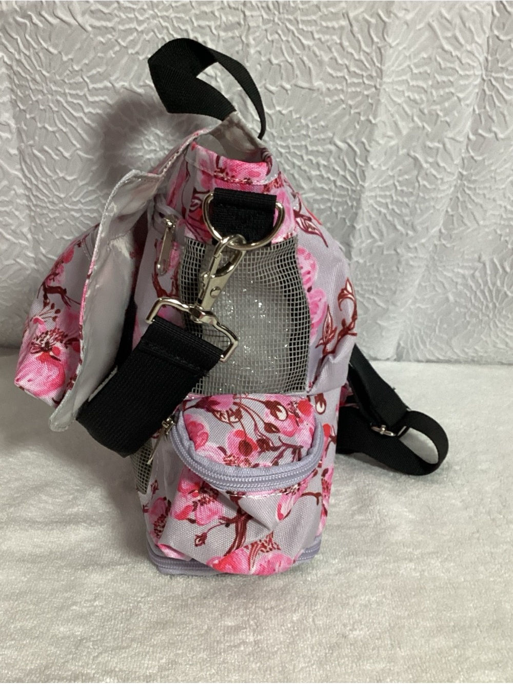 Cherry Blossom Backpack o2 Totes for Inogen Oxygen Tanks & Supplies or the Beach - Picture 5 of 11